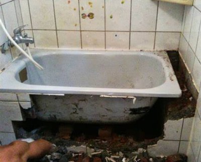 亞致工作室 泥作拆除工程 浴室浴缸打除 打除帶清運