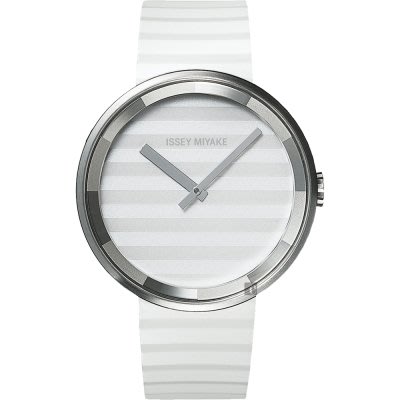 「1958 鐘錶城」三宅一生 ISSEY MIYAKE 時尚腕錶(SILAAA020)白/40mm