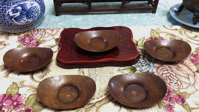 x⭕️日本回流精品銅器：著名精金堂老斑銅手工捶打肌理紋元寶型杯