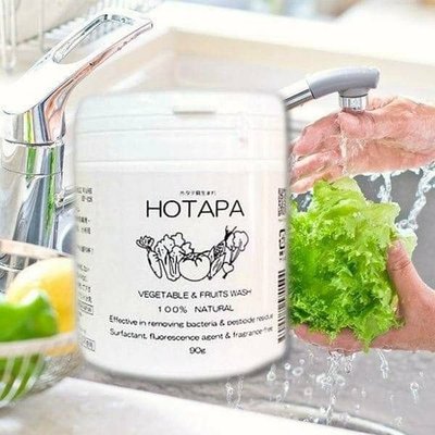 芭比日貨*~日本製 HOTAPA 100%純天然 貝殼粉蔬果清洗劑 90g 預購
