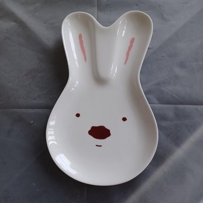 【購物免費送】【kuttoi】松村窯/安妮兔Anny Rabbit兔子造型陶瓷餐盤（25052165）