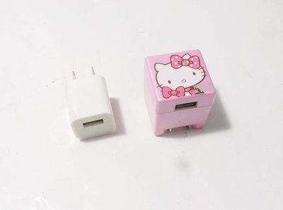 二手,HELLO KITTY + 蘋果APPLE原廠 USB 充電頭,充電器/2個一起賣