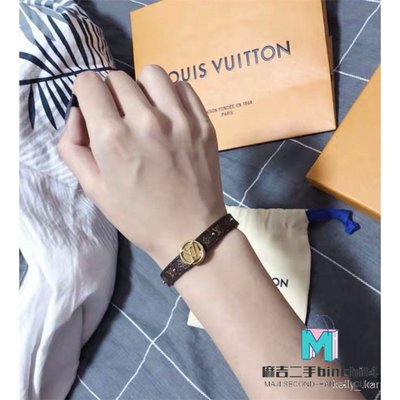 【二手】正品LV LOUIS VUITTON M6173E BRACELET CIRCLE RÉVERSIBLE 手環