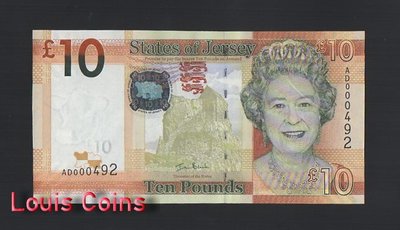 【Louis Coins】B971-JERSEY-ND (2010)澤西紀念紙幣,10 Pound