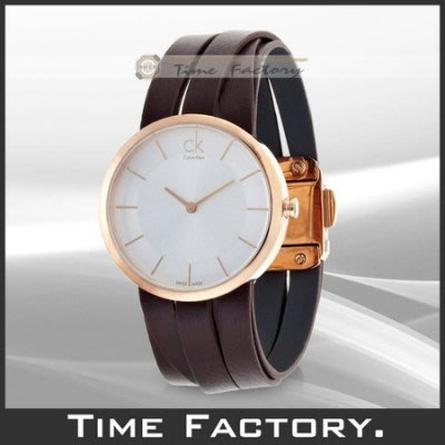 【時間工廠 】CK Calvin Klein 造型皮帶女仕腕錶 K2R2L6G6 K2R2M6G6 K2R2S6G6