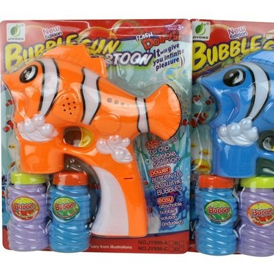 小丑魚 泡泡槍 音樂聲光+泡泡水(附電池)/一袋5支入(促150) 吹泡泡機 CF102860.CF101789