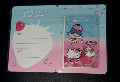 HELLO KITTY X 雙星仙子悠遊卡 閃亮草莓季 直購價150元