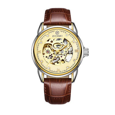 現貨男士手錶腕錶網紅機械錶皇師歐美手錶男士全自動自動錶鋼帶鏤空時尚腕錶