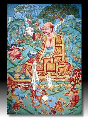 【 金王記拍寶網 】S1744 中國藏傳佛教西藏刺繡唐卡 近代刺繡 刺繡 (大)一張 完美罕見~
