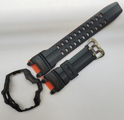 手錶帶 皮錶帶 鋼帶 卡西歐 CAISO G-SHOCK運動手錶GR-B100 原裝錶殼錶帶樹脂黑色橙色