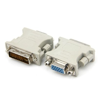 DVI公轉VGA母24+5塑膠轉接頭 電腦轉接線顯卡顯示器介面轉換插頭 A5 061 [9012379]