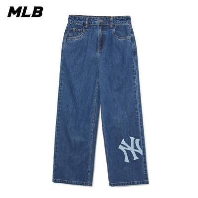 MLB 女版丹寧牛仔褲 紐約洋基隊 (3FDPB0434-50INS)