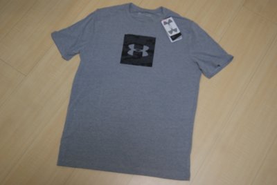 UNDER ARMOUR男士UA Camo Boxed Logo T恤迷彩方塊Tee 1297954-035 Curry