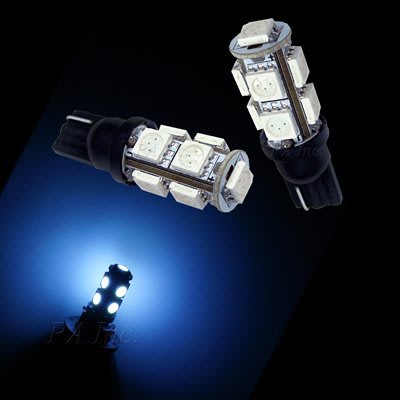 【PA LED】T10 9晶 27晶體 SMD LED 白光 耐熱底座 小燈 方向燈 儀表燈 定位燈 牌照燈