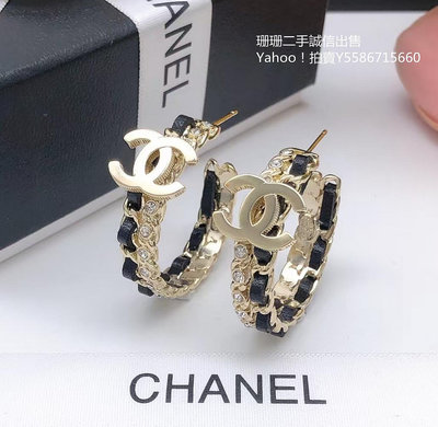 二手正品 CHANEL 香奈兒 時尚百搭 耳釘 耳夾 耳環