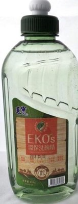 毛寶 EKO's 環保洗碗精/洗潔精  450g 無螢光劑 無磷 不殘留 效期202104月   股東紀念品