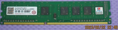 【DDR3寬版單面】創建  Transcend  DDR3-1600 4G  桌上型記憶體 二手良品  【原廠終保】