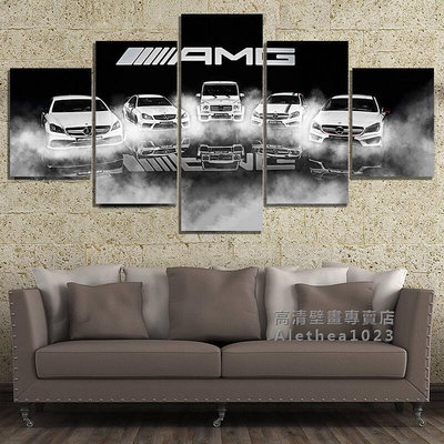 【實拍圖】實木框畫  賓士 汽車轎跑 賓士賓士賓士奔馳AMG 跑車賽車豪車居家裝飾畫 裝潢帆布