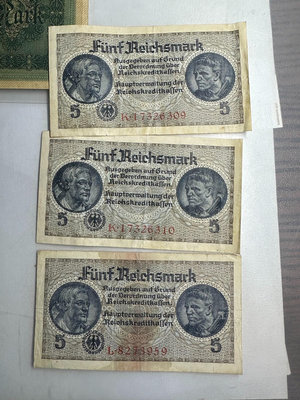 德國占領區5馬克紙幣1426