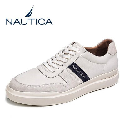 100％原廠 NAUTICA/諾帝卡男鞋時尚百搭小白鞋男士潮流運動板鞋