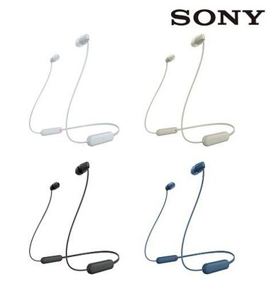 台灣代理商公司貨 全新附發票 一年保固！索尼 SONY WI-C100 無線入耳式耳機 無線耳機 藍芽耳機 IPX4防水