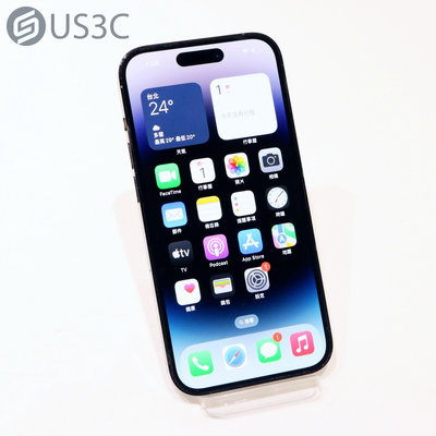 【US3C-台中店】【一元起標】台灣公司貨 Apple iPhone 14 Pro 256G 太空黑 6.1吋 OLED 動態島 A16仿生晶片 二手手機