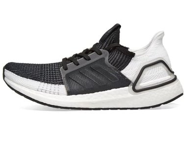 【Shopa】adidas ULTRABOOST 19 網棉 慢跑鞋 黑白 b37704