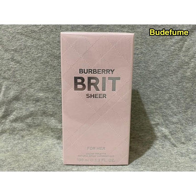 Burberry Brit Sheer 粉紅風格女性淡香水tester 100ml