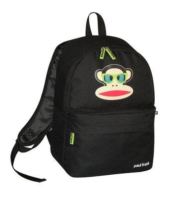 預購 PAUL FRANK - JULIUS MONKEY 孩童 可愛眼鏡大嘴猴雙肩後背包 雙拉鍊書包 旅行包 休閒背包