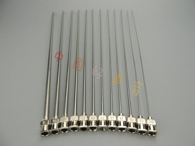 不銹鋼針頭金屬針咀加長510610mm工業實驗針筒點膠平頭針嘴