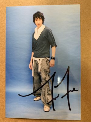 林俊傑 JJ 初期簽名照一張 （值得收藏）