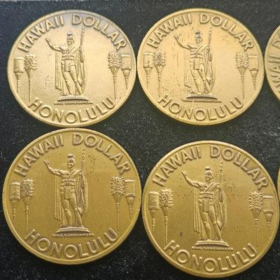 【二手】 夏威夷1973年旅游代幣克朗銅幣444 外國錢幣 硬幣 錢幣【奇摩收藏】