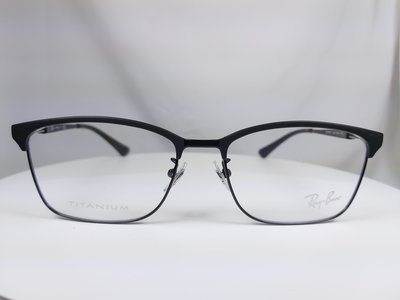 『逢甲眼鏡』Ray Ban雷朋 光學鏡框 全新正品 全黑黑經典眉框  方框 【RB8751D-1206】