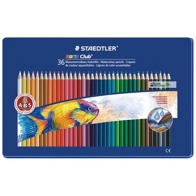 {阿治嬤} 德國 施德樓 STAEDTLER ABS水性色鉛筆36色 鐵盒 MS14410M36