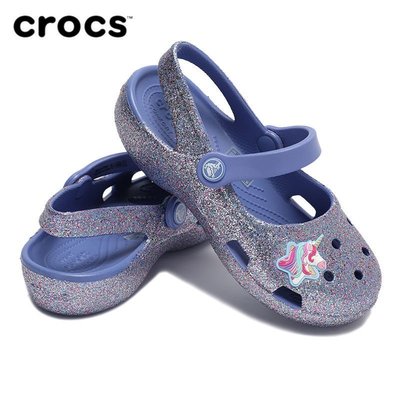100原廠％Crocs卡駱馳涼鞋童鞋 21夏季新款伊莎貝拉公主小克駱格206370-434