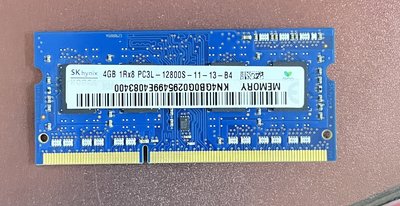 SK hynix海力士筆電記憶體DDR3L 4G 12800 PC3L