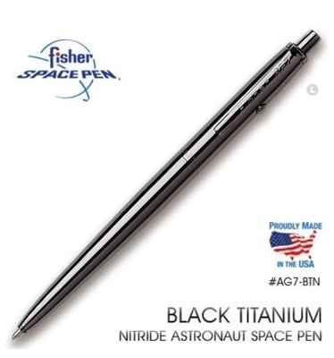 【LED Lifeway】Fisher Space Pen 鐵灰色太空筆(AG7系列)-鐵灰筆夾 #AG7-BTN