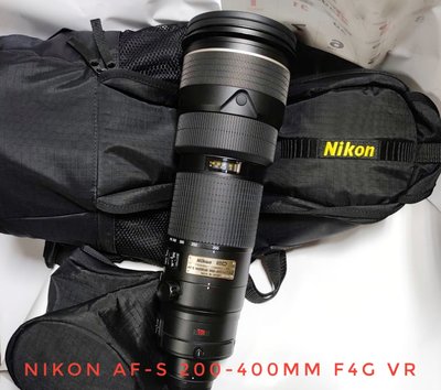 Nikon AF-S 200-400mm F4G VR(一代紅字VR)九成新/二手商品請自取/不寄送＄75,000