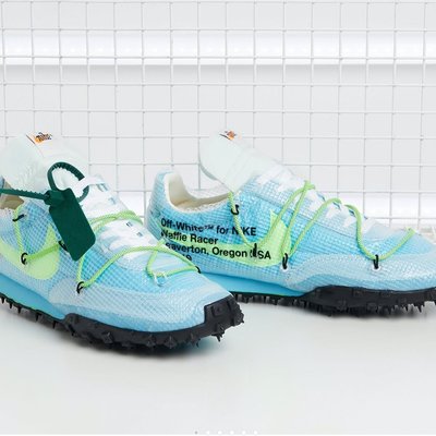 Butler] 最後現貨OFF-WHITE x Nike Waffle Racer 女版藍綠CD8180-400