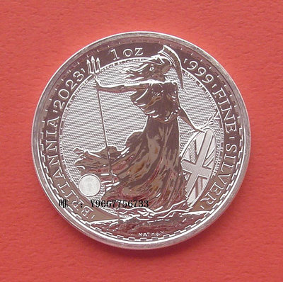 銀幣英國年不列顛女神-查爾斯三世頭像-2英鎊1盎司投資銀幣