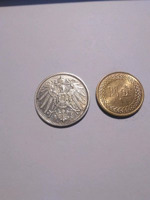 德國1馬克銀幣1904