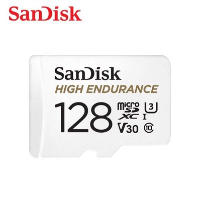 SanDisk 高耐久 MicroSD V30 U3 4K 長時專用記憶卡 128G(SD-SQQNR-128G)