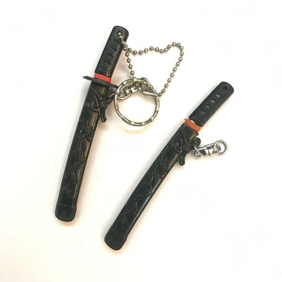 日本武士刀 吊飾 鑰匙圈 拆信刀