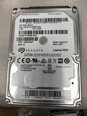 【光華維修中心】Seagate 2.5吋 1TB硬碟 (二手良品 保固七天)