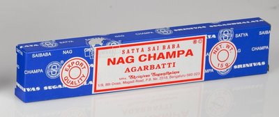 [綺異館] 印度線香 新版SATYA SAI BABA Nag Champa (賽巴巴) 1盒+ 香板[嚐新區]
