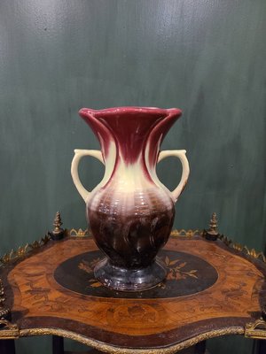 【卡卡頌  歐洲古董】德國製 彩釉 手工 立體 花瓶 獨一無二  p0248 ✬