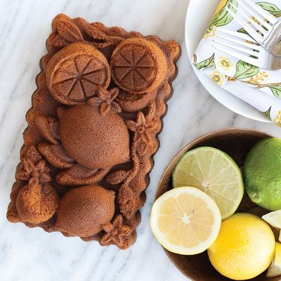 美國Nordic Ware柑橘檸檬Citrus面包磅蛋糕烘焙模具Loaf Pan