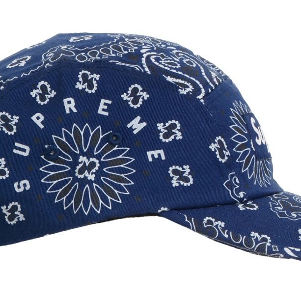 Koala海購Supreme 21SS Bandana Camp Cap 腰果花皮扣五分帽露營帽帽子