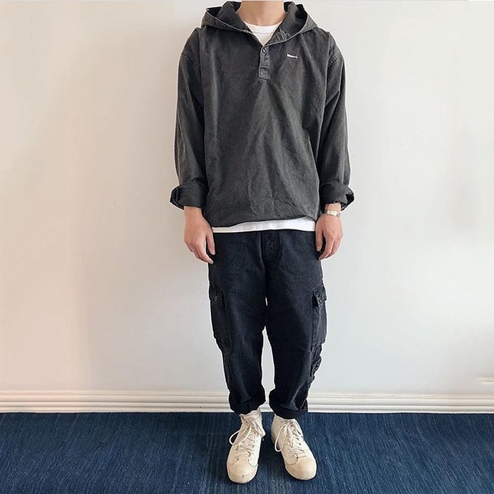 シャツDESCENDANT 20AW MOLE HOODED LS SHIRT 2番 - シャツ