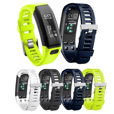適用於佳明Garmin Vivosmart HR智能手錶手環錶帶 替換腕帶 矽膠錶帶軟 佳明HR